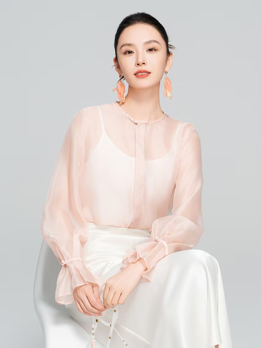 실크 블라우스 신상품