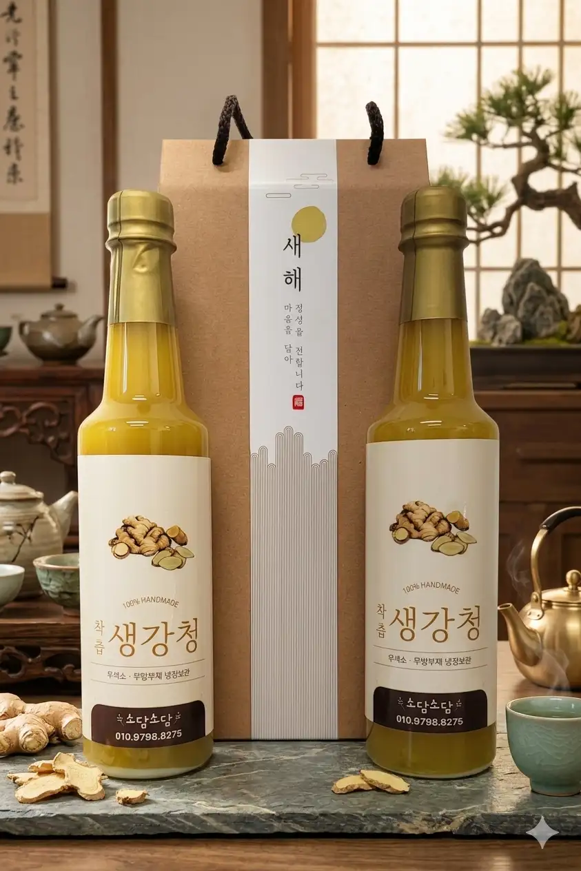 수제 생강청 650ml×2(택포)